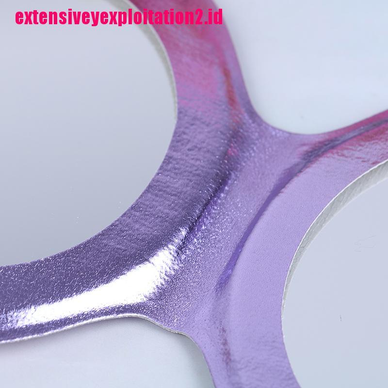 &lt; E2id &amp; &gt; Cermin Makeup Dua Sisi Bentuk Kerang Bahan Kulit PU