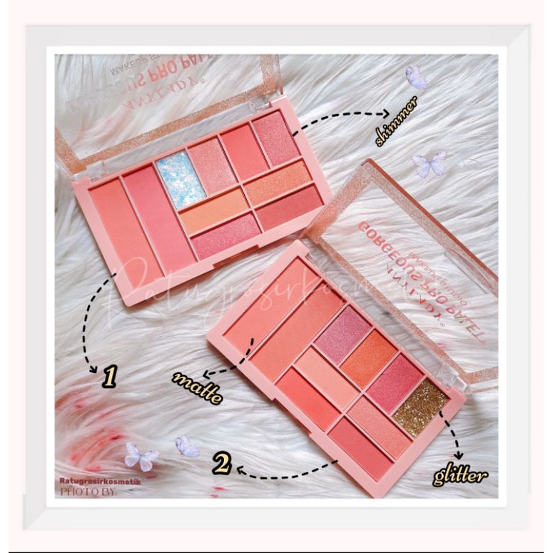 PROMO!!!EYESHADOW &amp; BLUSHER GORGEOUS PRO PALETTE ANYLADY NO.792/PEACH NO.792B