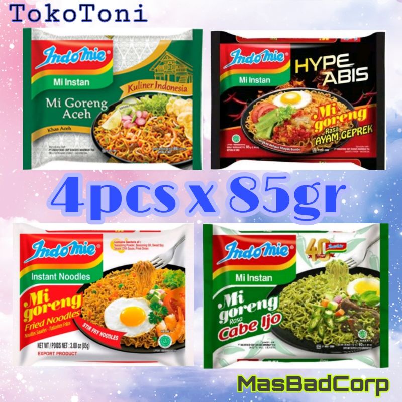 

Indomie Goreng All Varian 4 x 85gr