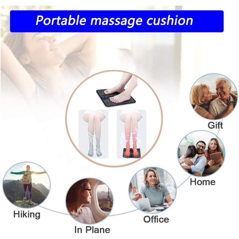 EMS Foot Massager Alat Pijat Kaki Portable Multifungsi Alat Terapi Kaki