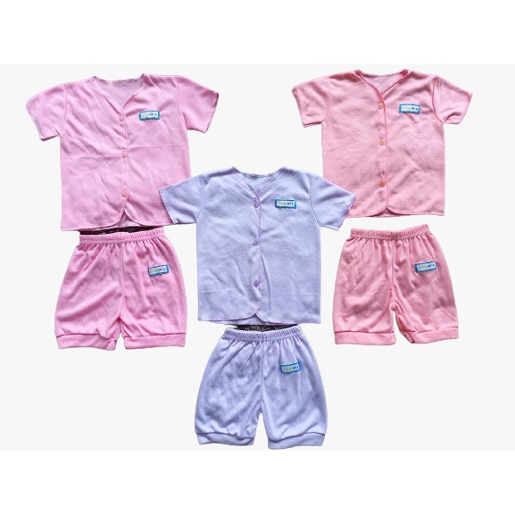 Stelan Baju Pendek dan celana Baby Cute Per 3 stel SNI promo 9.9