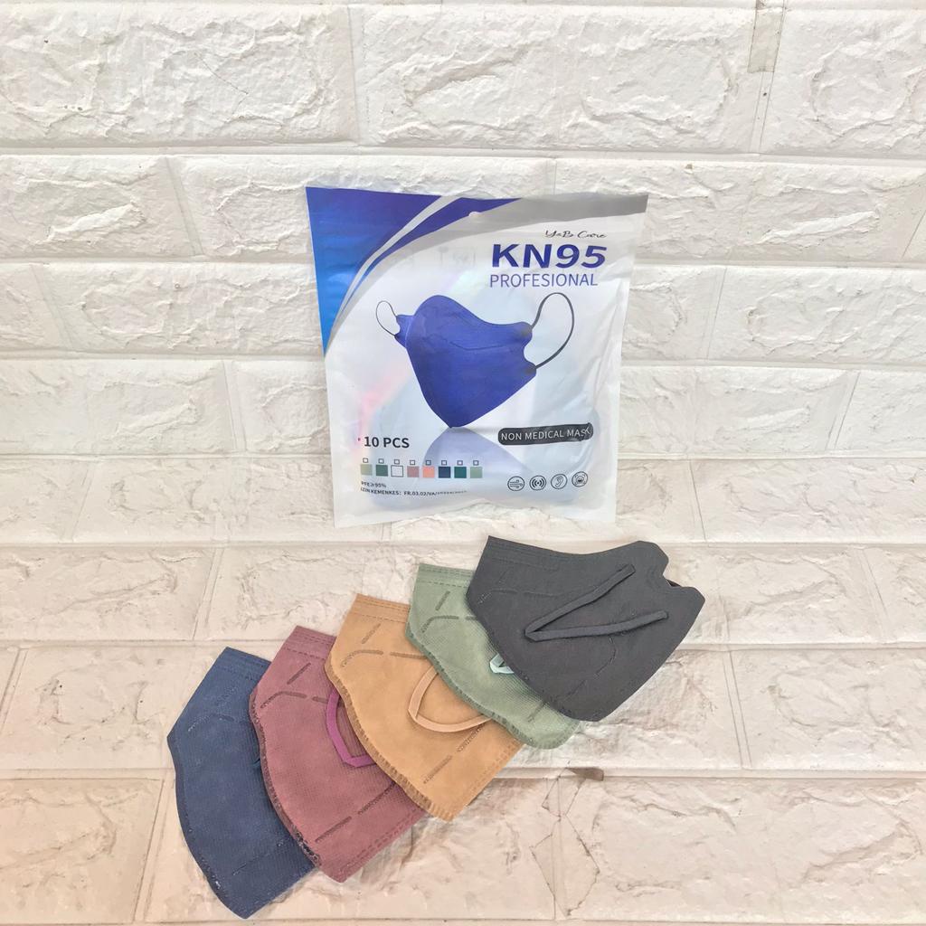 KN95 PRO YNB CARE GRADASI SHRIMPINK GREY MATCHA 1PACK ISI 10PCS MIX 5WARNA