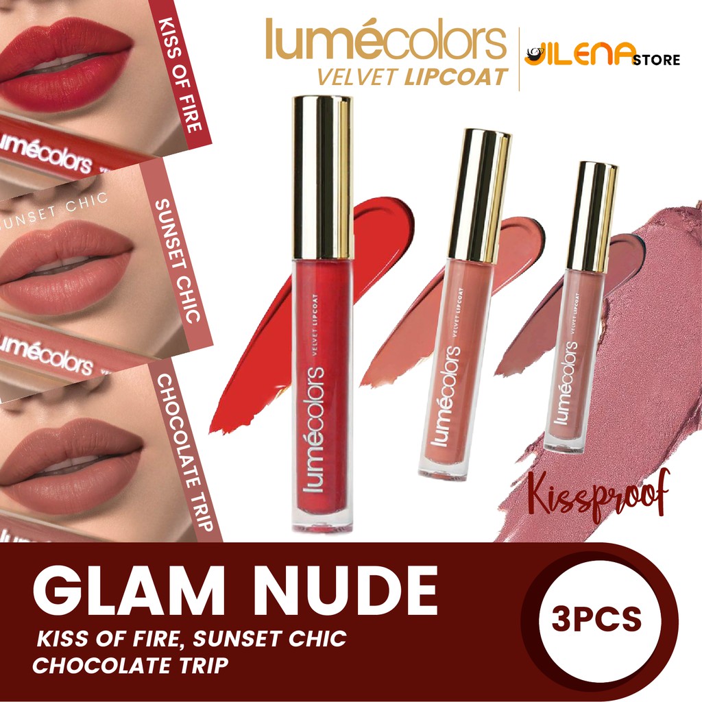 LIPSTIK LIPSTICK LIPCOAT KOREA MATTE MATE NUDE OMBRE TAHAN LAMA HALAL LUMECOLORS ORIGINAL