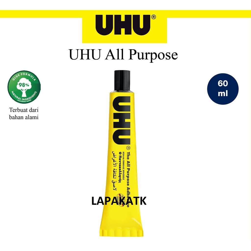 

Uhu Lem kertas 60 ml / LEM UHU CAIR 60 ML +VV