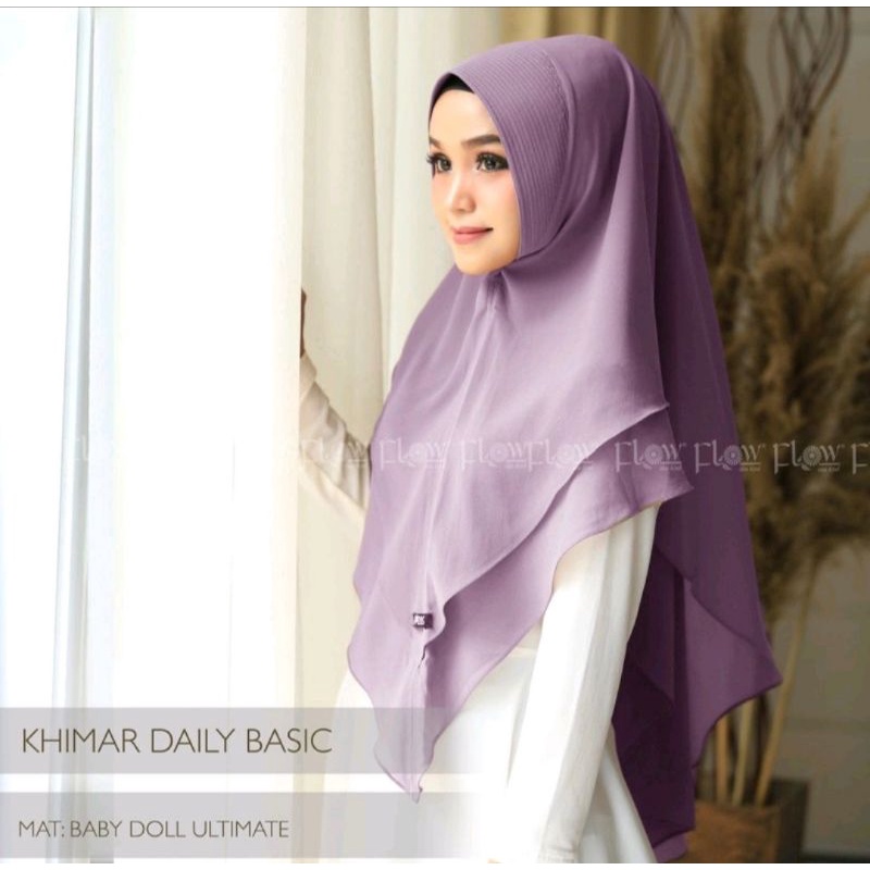 khimar daily basic ori flow-Lilac