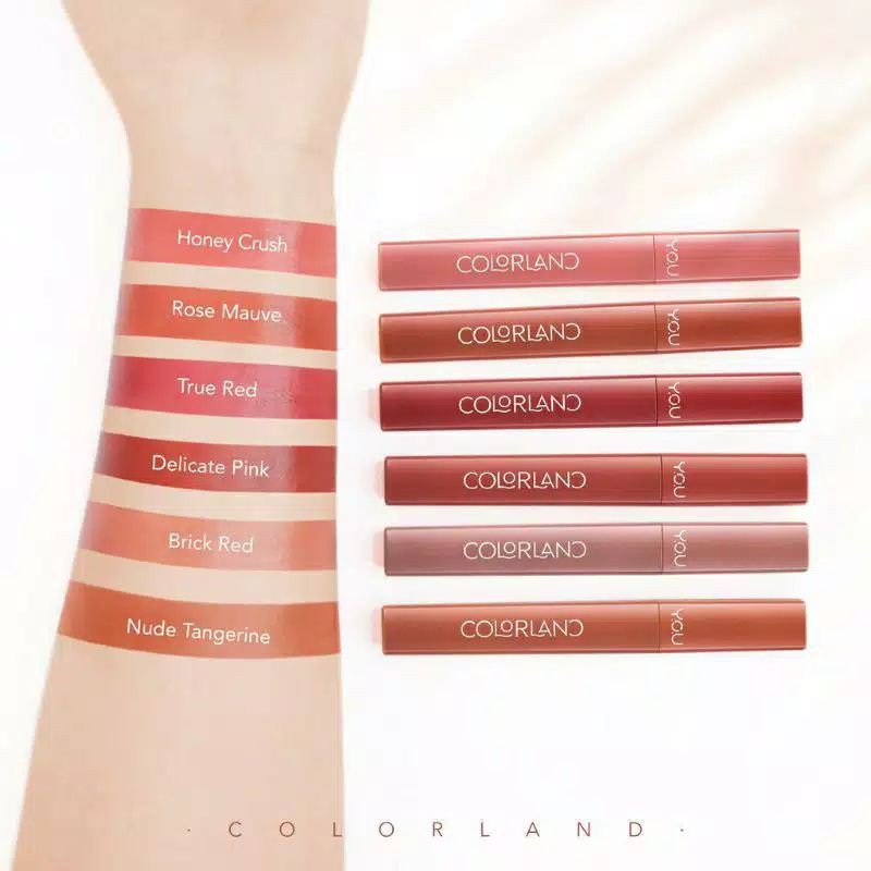 Y. O. U COLORLAND POWDER MOUSSE LIP STAIN / LIP CREAM Y. O. U ORIGINAL 100%