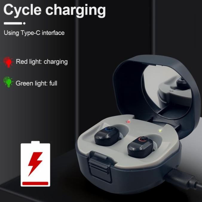 Q68 PREMIUM HEARING AID - Alat Bantu Dengar Pendengaran Charger USB