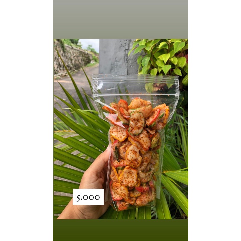 

Kerupuk Seblak Pedes Daun Jeruk 250gr