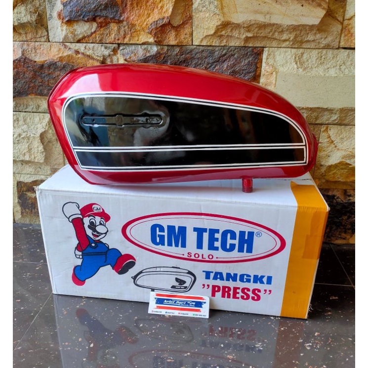 tangki cb125 cat original merah tangki cat model original cb125 gm tech detail original