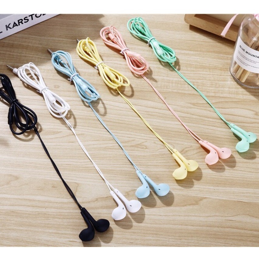 Grosir - 681 Headset Macaron Matte U19 / Earphone Mega Bass Brand Good Quality Extra Bas