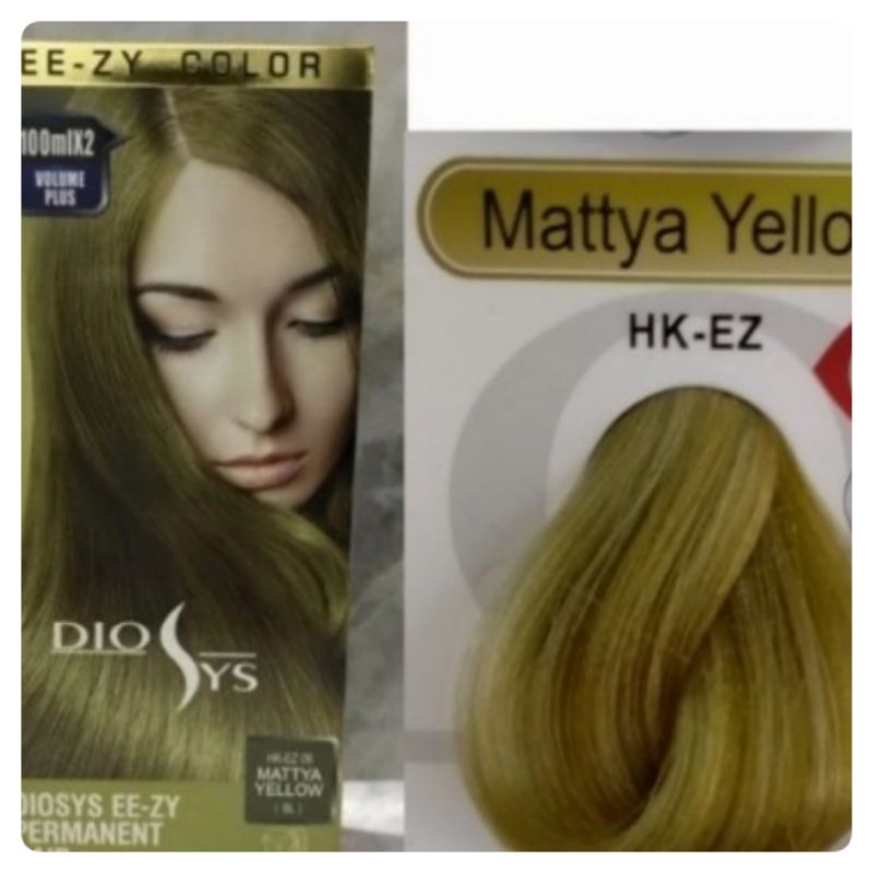 Cat rambut diosys MATTYA YELLOW Hair color pewarna rambut dio sys