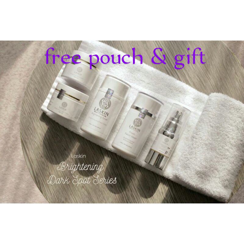 Skincare Laskin Paket Brightening Dark Spot  free gift pencerah dan penyamar noda bintik hitam di wa