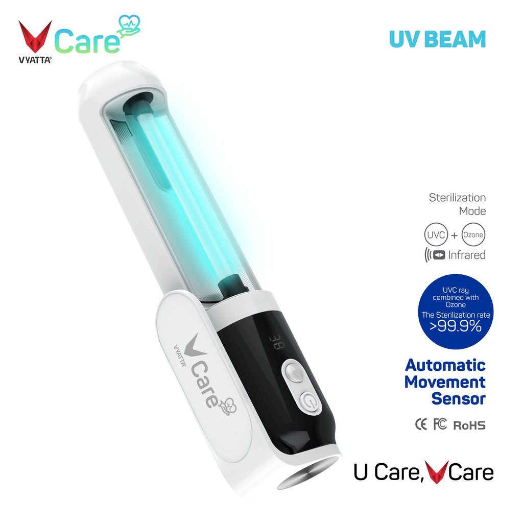 VYATTA VCARE UV BEAM STERILIZER UVC OZONE KILL BACTERIA VIRUS GERMS