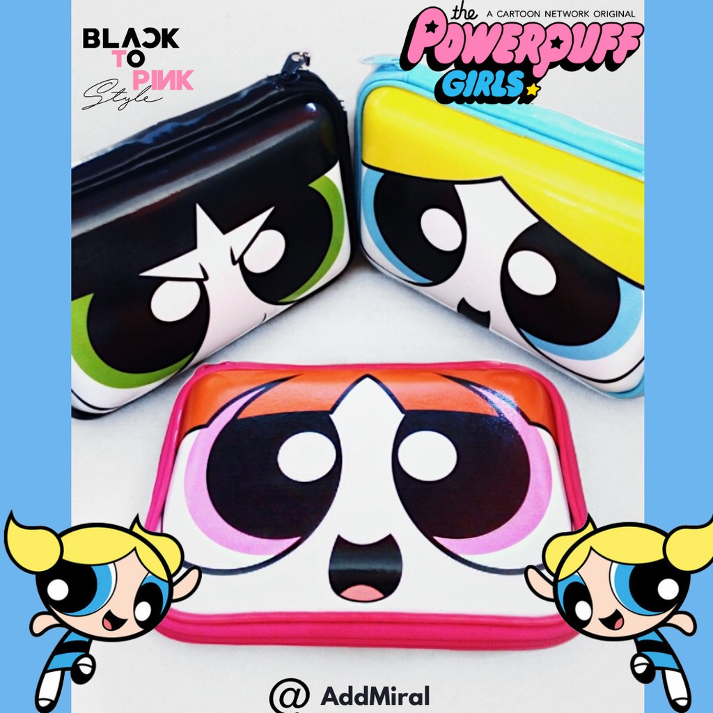 

TEMPAT PENSIL POWERPUFF GIRLS BUBBLE BIRU KOTAK PENSIL PENCIL CASE HARD CASE