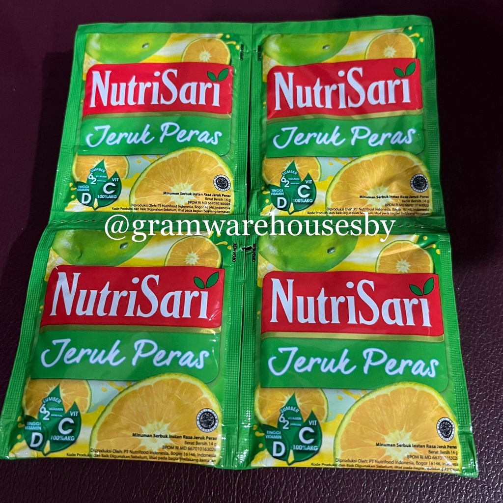 

NutriSari Jeruk Peras 1 renceng (10sachet)