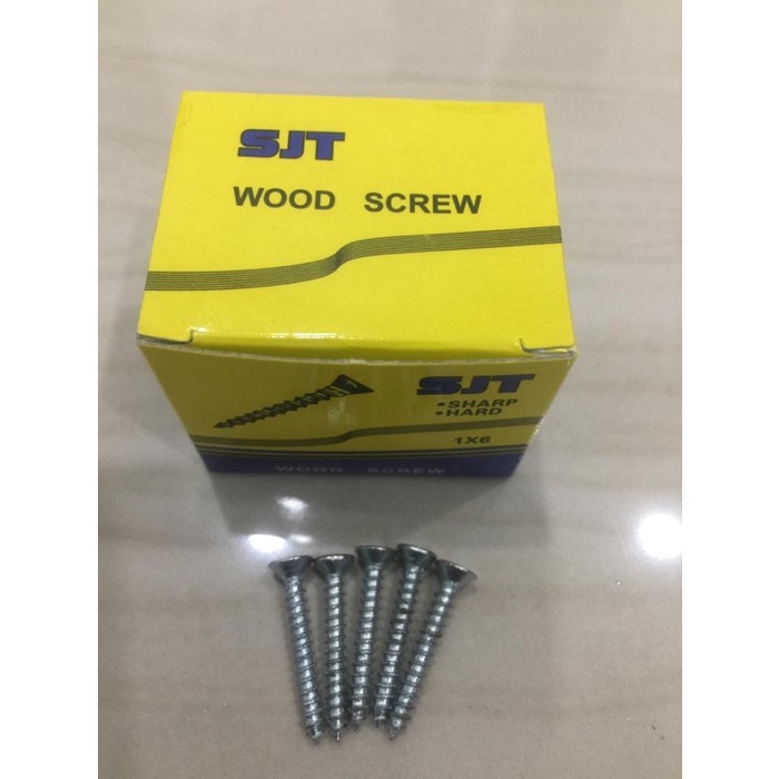 Per Kotak Kayu Skrup 6 x 1 Sekrup Baut Cacing Wood Screw 6x1 Inch