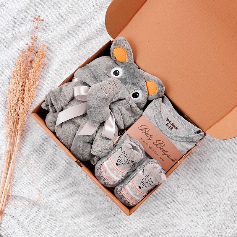 hampers baby/ gift box /kado bayi-Baby kode 13 abu