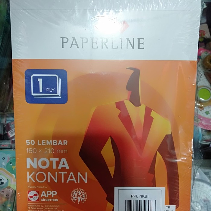 Nota Kecil 1 Ply / K1 Paperline / Nota Kontan K1 PPL