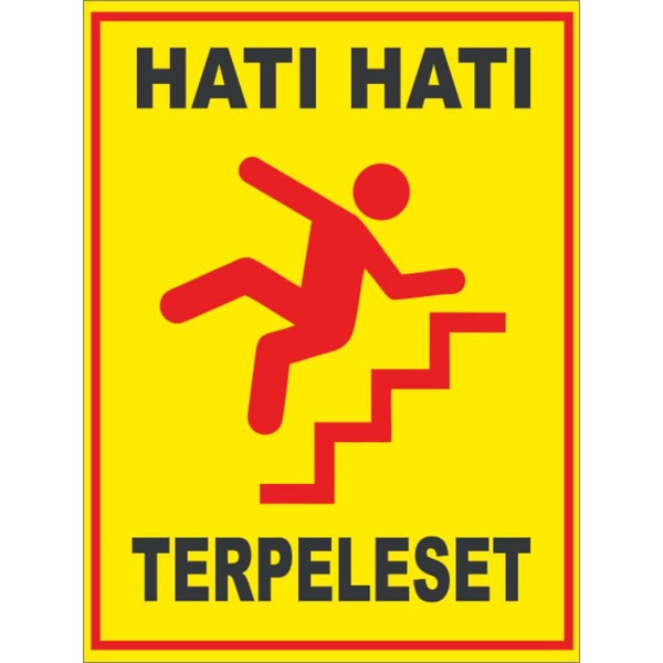 

stiker hati hati terpeleset