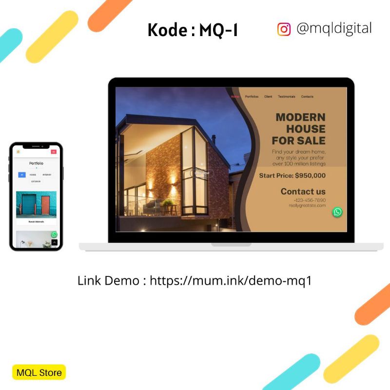 Website plus Domain dan Hosting 1 tahun