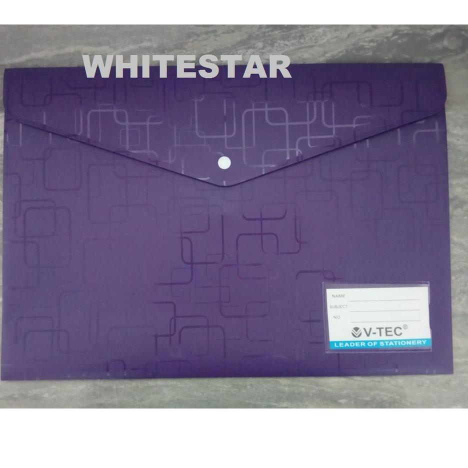 

Terbatas✣➳ IJZQJ map plastik kancing 1 ukuran A3 v-tec + name tag 90 Ready Stok