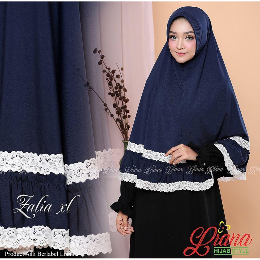 (BISA COD)TERLARIS  JILBAB SYARI ZALIA XL BAHAN JERSEY HYGET