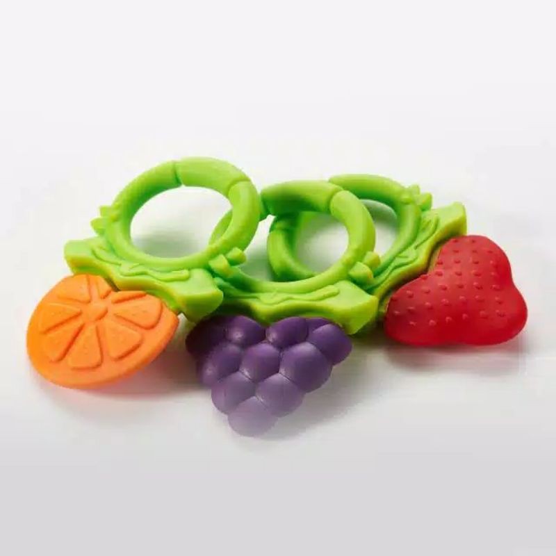 Baby Teether Buah (Free Box) Gigitan Bayi Model Buah Baby Tooth Teether