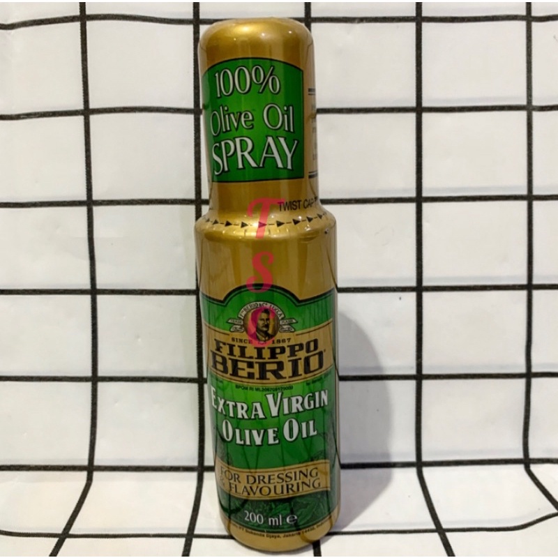 

Filippo Berio Extra Virgin Olive Oil Spray 200ml Spray Filippo Berio Spray Minyak Zaitun Semprot