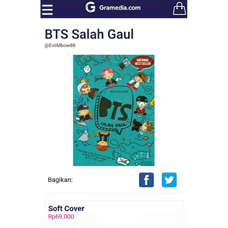 CUCI GUDANG - Novel BTS Salah Gaul by EviiMbow88 ORI