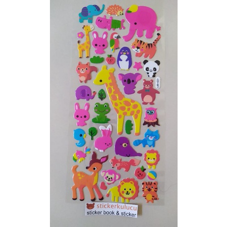 

Stiker timbul binatang 14x35cm