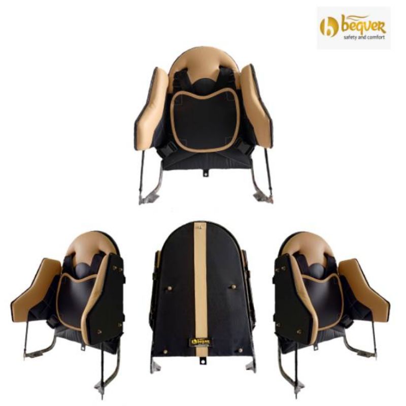 Preloved Boncengan anak di motor (belakang) merk beqver premi series warna cokelat