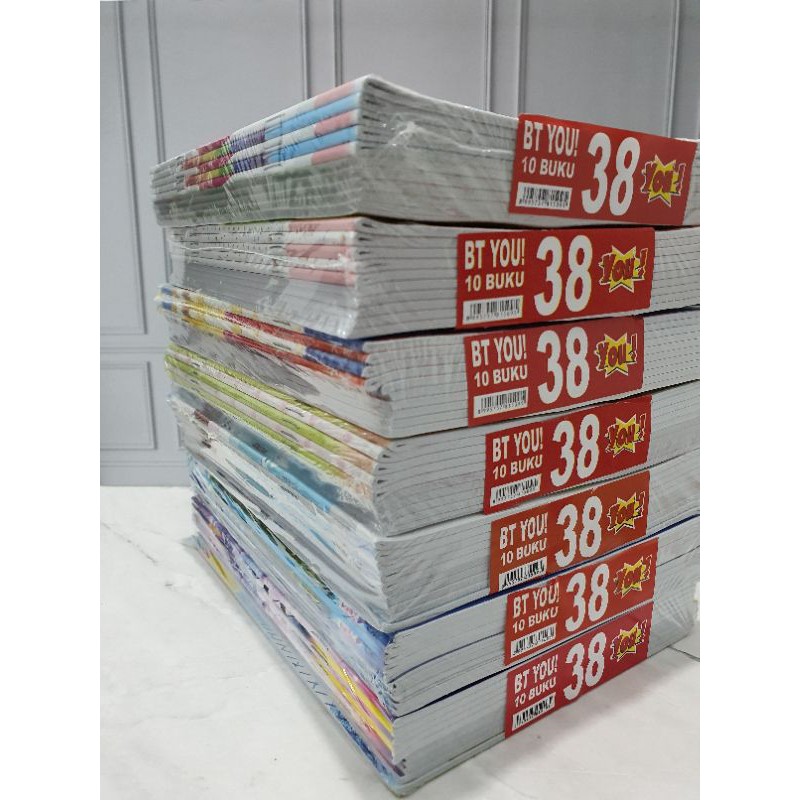 

Set Buku Tulis Sekolah 1 Pack 10pcs 38 Lembar Paper Kertas Buku Catatan Kampus Kuliah