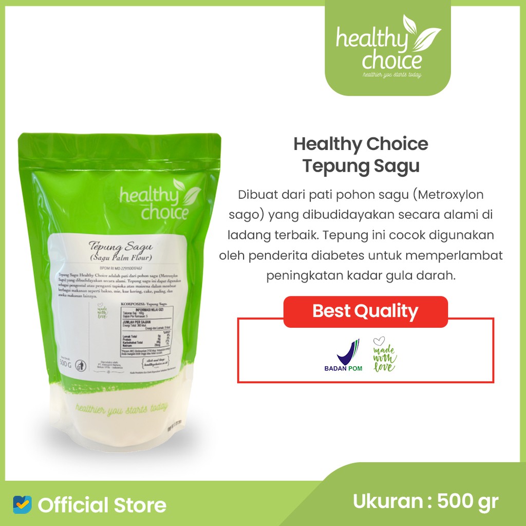 

Healthy Choice Tepung Sagu 500 gr