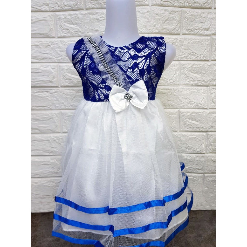 Dress kids zulfa/gaun dress pesta anak tutu/mini dress anak perempuan lengan pendek murah