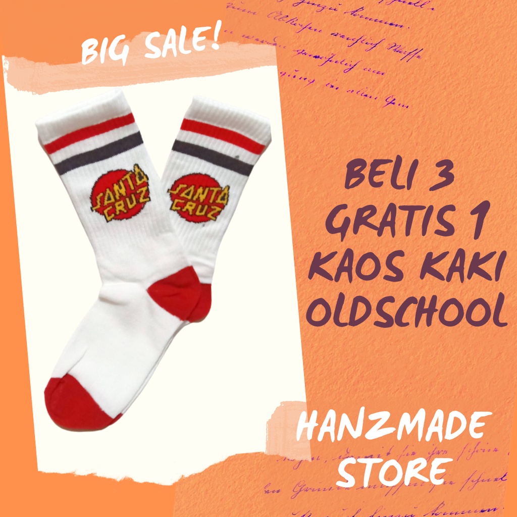 Kaos Kaki Oldschool Distro Kaus Kaki Full Print  Basket Pria Panjang Setengah Betis Kaos Kaki Skate 