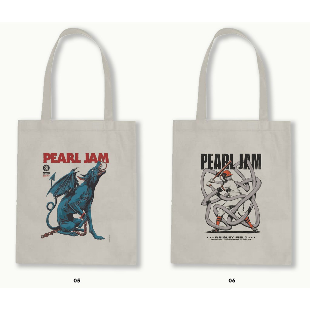 TOTE BAG BLACU - PEARL JAM/GRUNGE