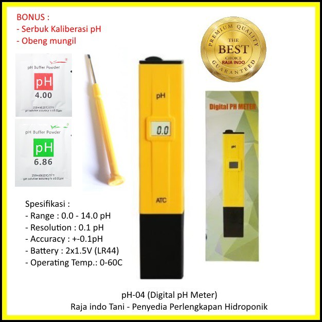 Paket Mantab Ph Meter + Tds Meter Alat Ukur Hidroponik Uji Air Akuarium