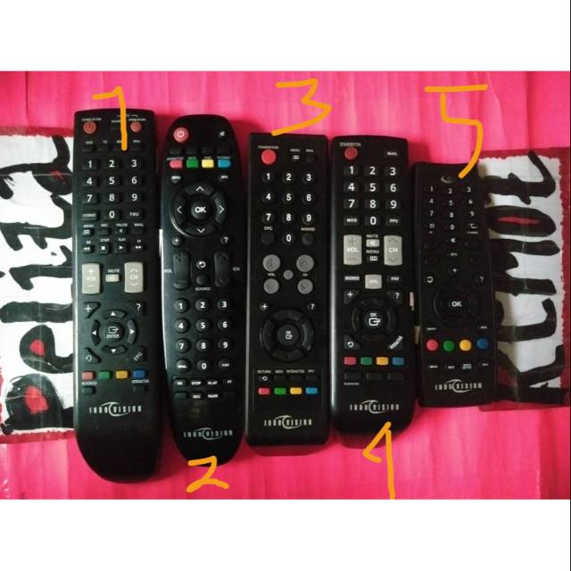 remot setbox indovision original terlengkap