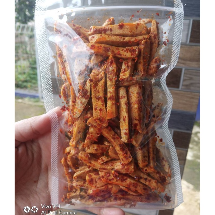 basreng pedas daun jeruk basreng basreng enak basreng gurih basreng bandung cemilan pedas cemilan isi 100gram-1