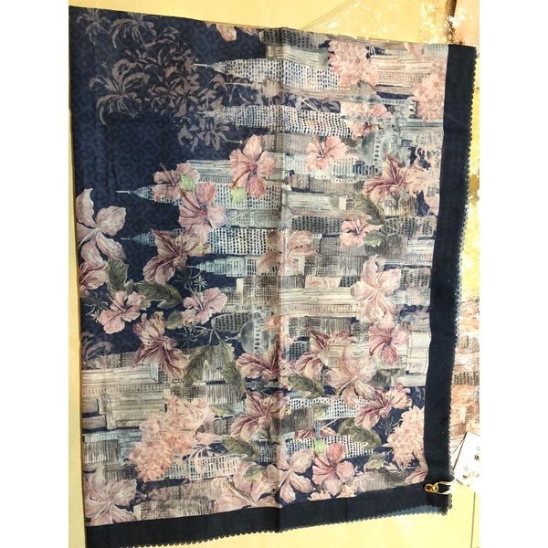 Buttonscarves Malaya Navy