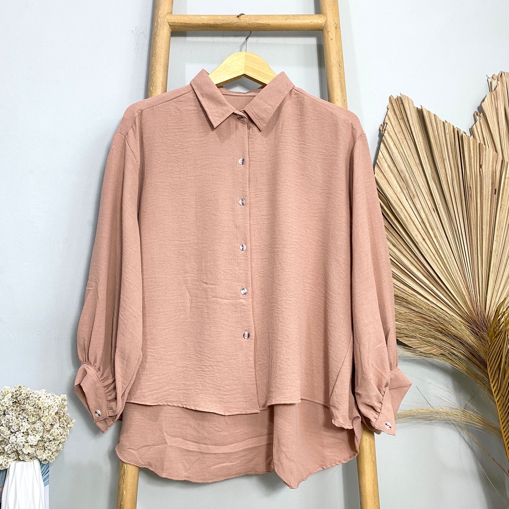 KEMEJA BLOUSE OVERSIZE GLADYS AIRFLOW DAILY OFFICE SHIRT PREMIUM B598