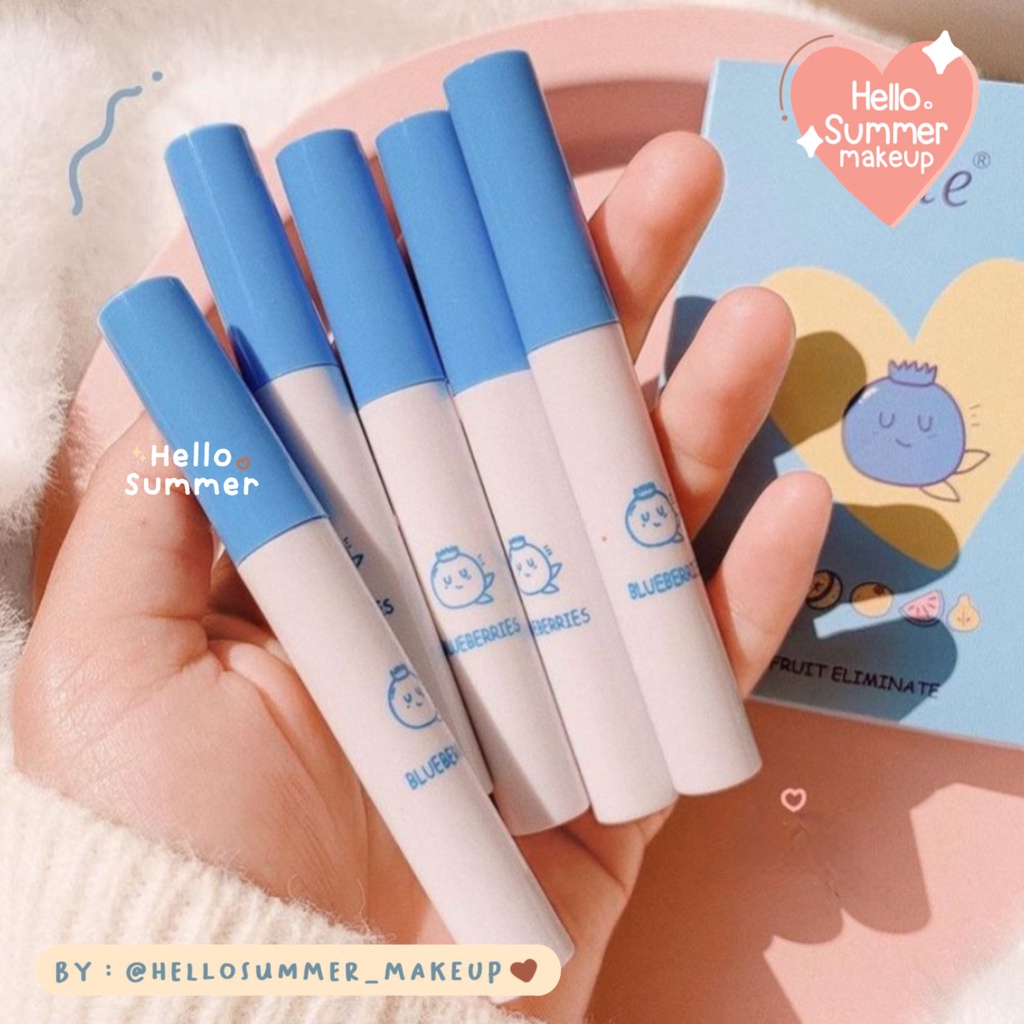 𝐌𝐀𝐓𝐓𝐄 𝐋𝐈𝐏𝐆𝐋𝐎𝐒𝐒 - KTE Blueberry Fruit Eliminate Matte Lipgloss Tahan Lama Creamy Lembut 5ml