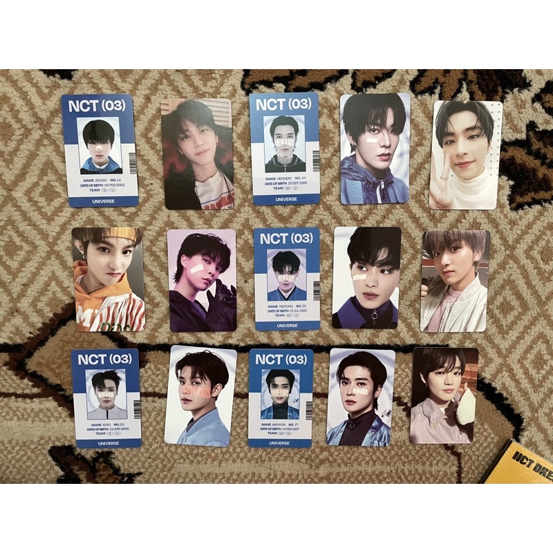 READY STOCK ID CARD UNIVERSE NCT 2021 JAEMIN HAECHAN YANGYANG CHENLE XIAOJUN JAEHYUN MARK JENO TAEYO