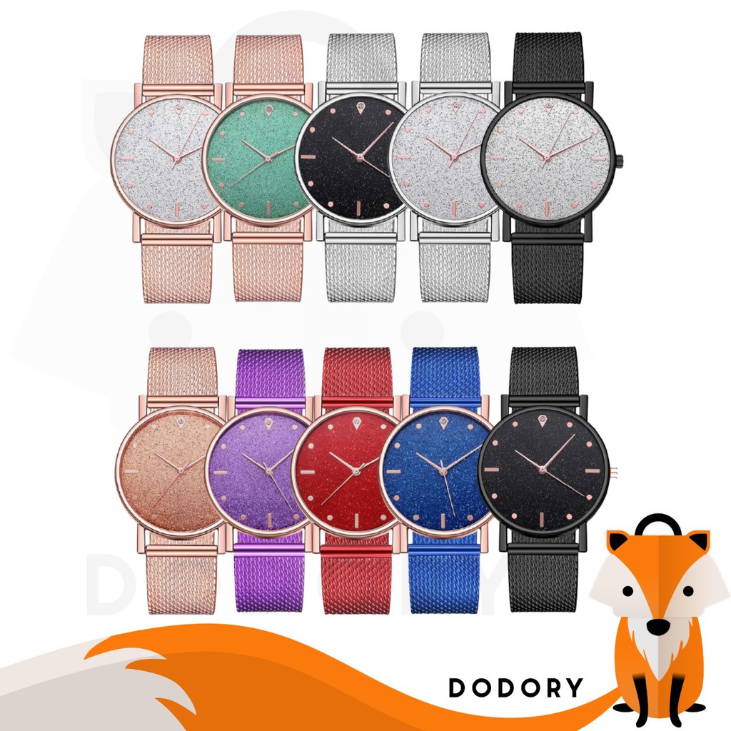 DODORY J175 Jam Tangan Rantai Wanita Jam Analog Glossy Watch