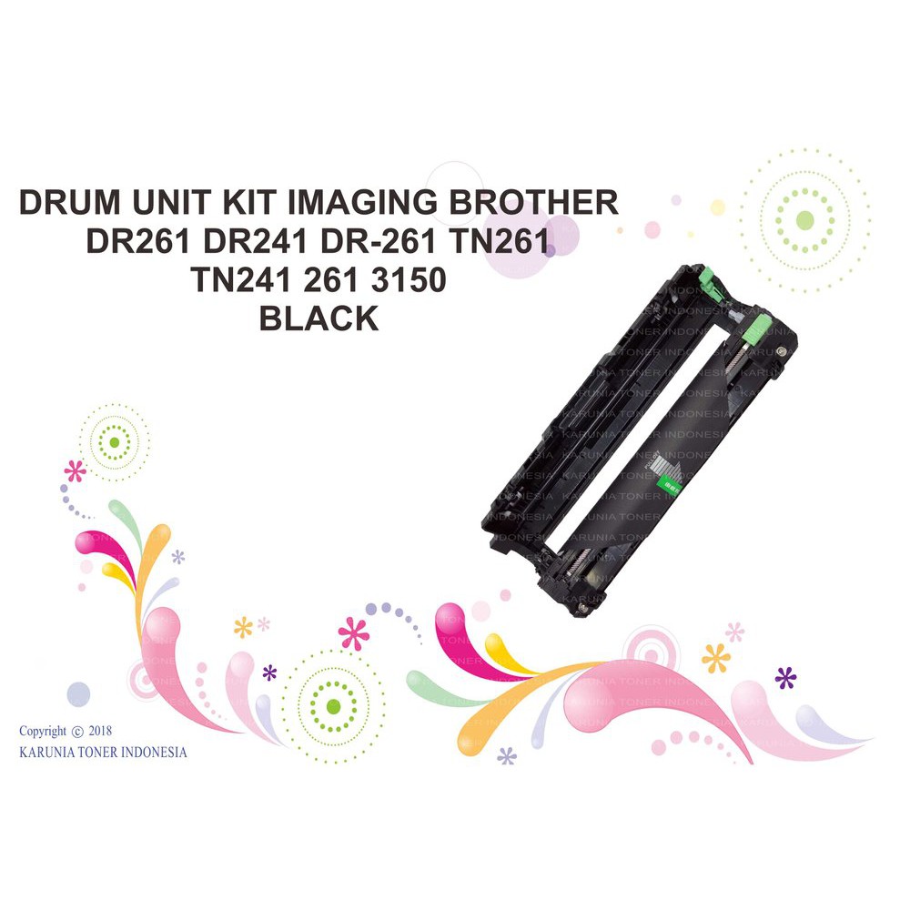 DRUM UNIT KIT IMAGING  DR261 DR241 DR-261 TN261 TN241 261 3150 BLACK
