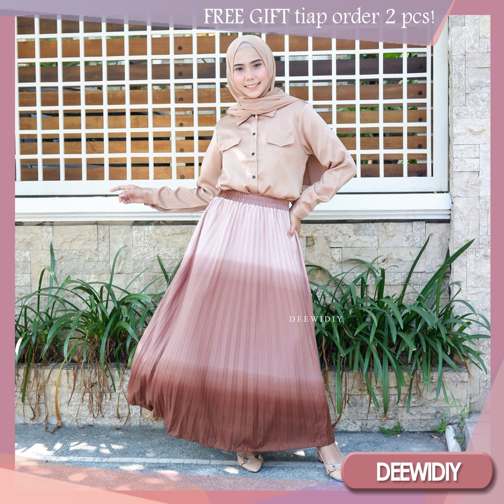 DEEWIDIY THEA PLEATS SKIRT