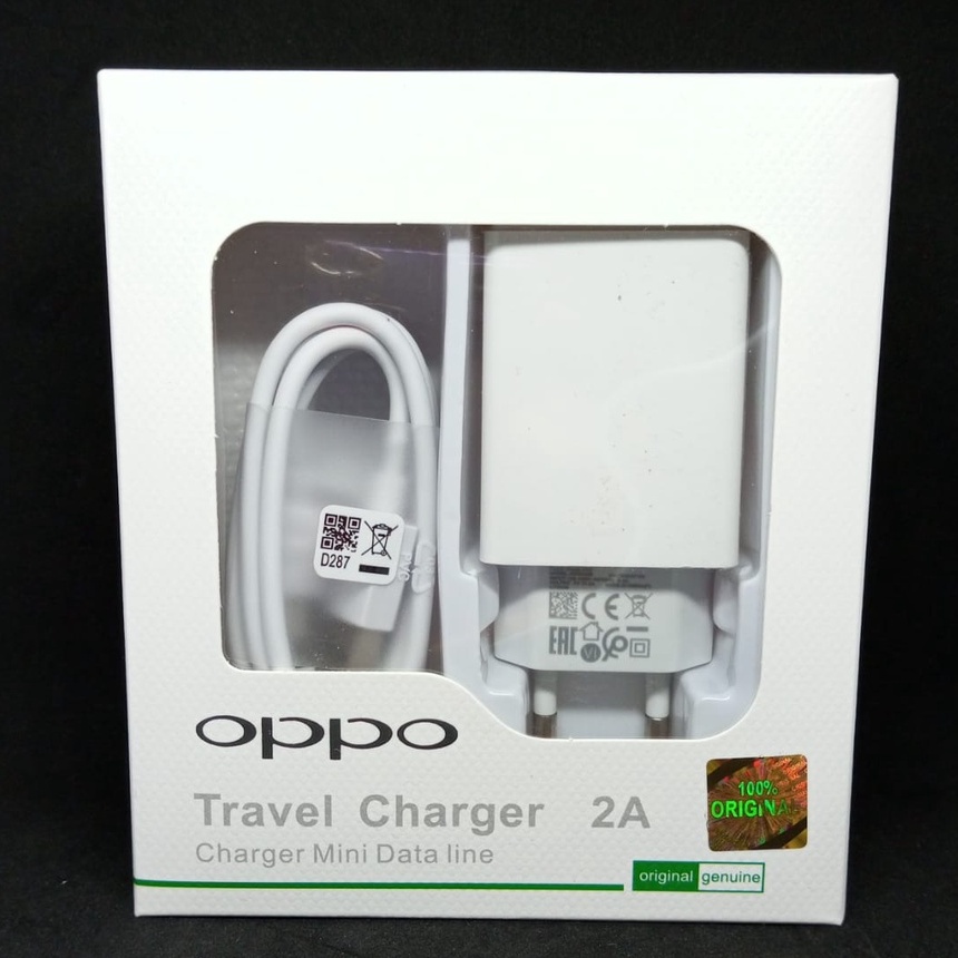 Charger OPPO Original USB to Micro 10 Watt 2A Original Carger A5s / A5 2020 / A11k / A12 / A15 / A15s / A16 Weika