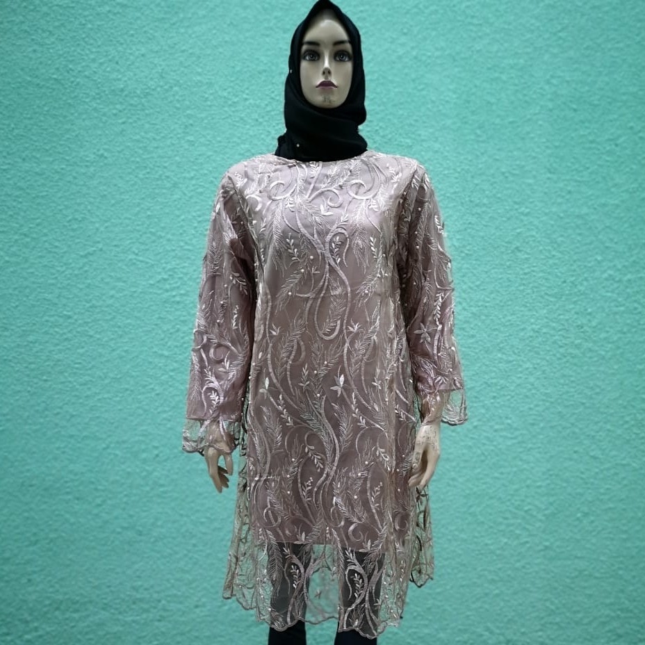 [PEONY] Tunik Tile Bordir Mutiara 1094