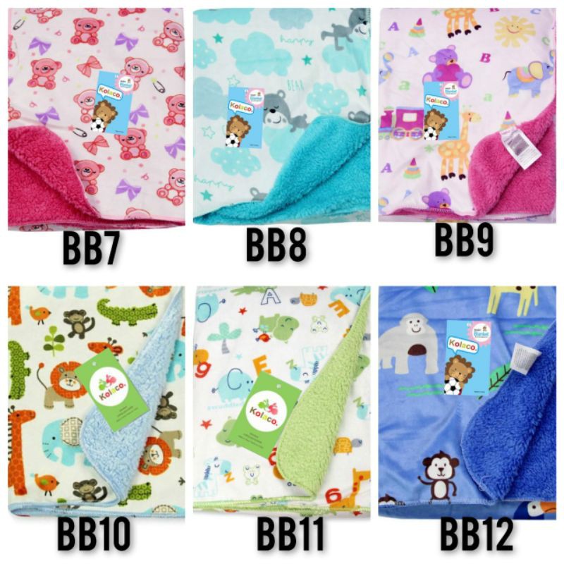 Selimut bayi import double fleece