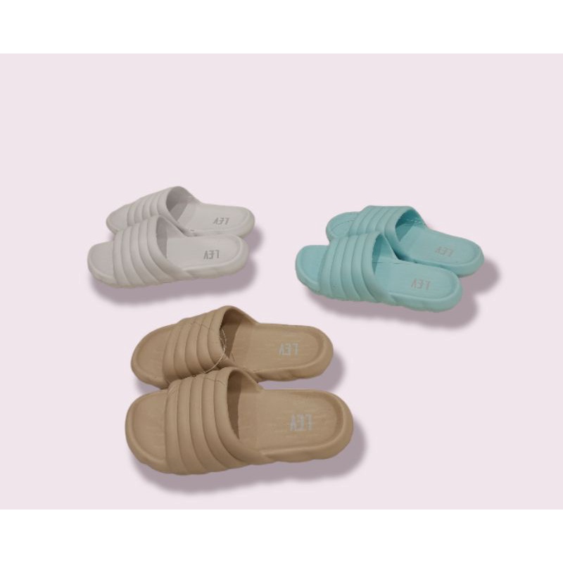 Zandilac sandal karet ch220413, coklat jahe,putih,biru aqua